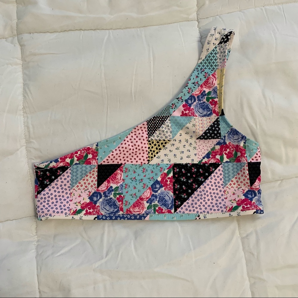 Frankies Bikinis Patchwork Top Only - image 2